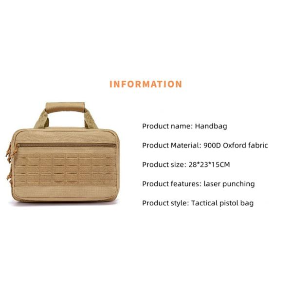 Laser Cut MOLLE Mounted Single Pistol Bag Camouflage Pattern