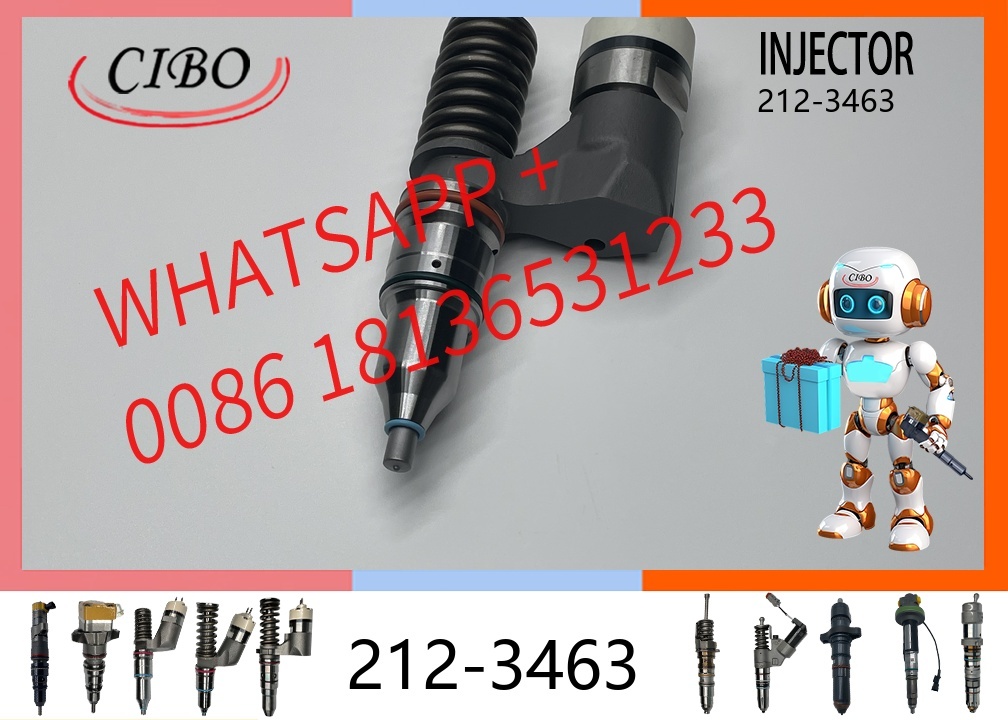 original 212-3463 Common Rail Fuel Injector for  C10 C12 Diesel Engine Excavator Parts Replacement for OEM 10R-0963 212-3462 212-3467 Injector Nozzle original new injector