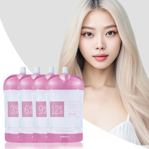 OEM ODM  Organic Hair Color Developer 3% 6% 9% 12% Peroxide Cream  Professional Hair Color Manufacturer