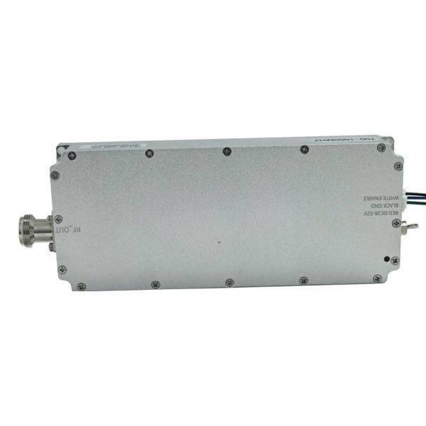 100W Lora Gan Anti-Drone VCO Noise Source Module Waterproof FPV Counter Device 2100-2700 MHz Metal UAV Wireless RF 24-30V 500g