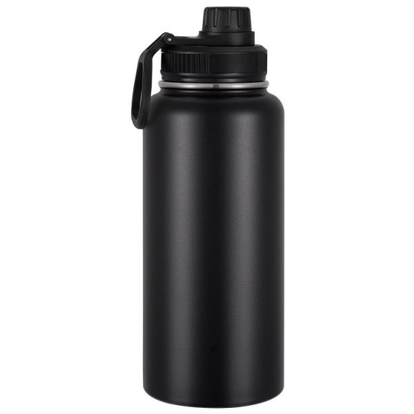 304 Stainless Steel Vacuum Insulated Portable Water Cup For Tea Cold Hot Drinks And Water Black