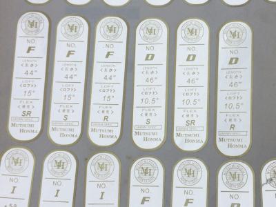 golf label ,  golf labels ,  golf shaft label,  golf shaft labels , golf tag , golf length label
