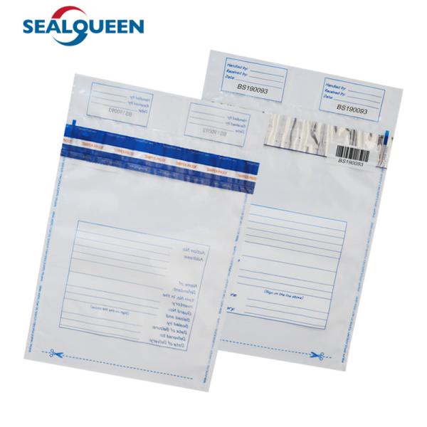 Transparent Custom Bank Deposit Bag , Transport Money Security Bag