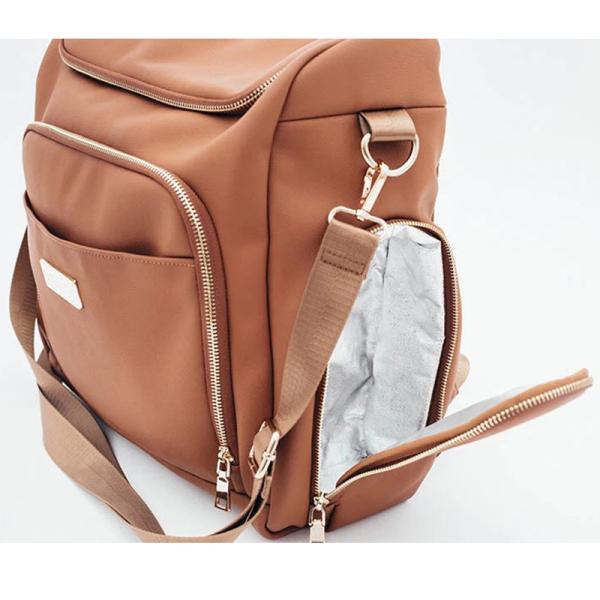 Amazing design fashion leather maternity diaper bag