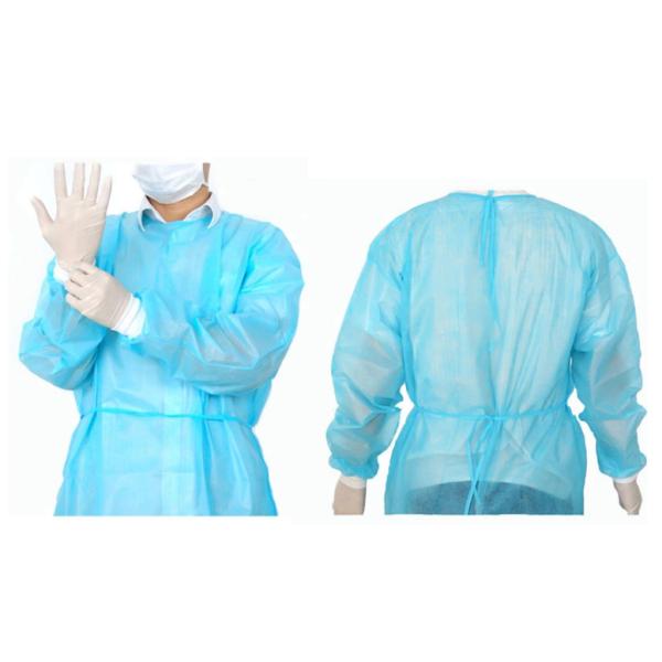 Waterproof Non Woven Disposable Surgical Gowns Blue CE ISO