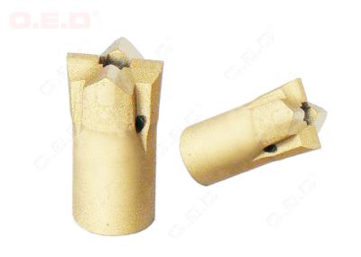 Vista o bocado de botão da linha da cruz da resistência T45, bocados de broca do carboneto de tungstênio para o metal