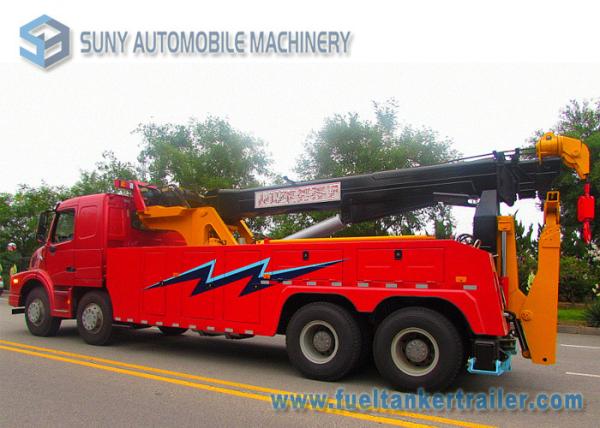 Professional 8X4 50 Ton 50DZ HOWO Tow Truck With 360° Rotator Angle