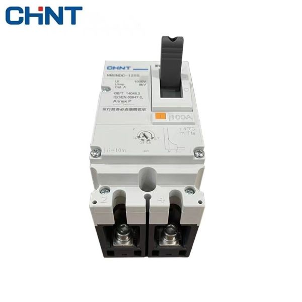 2 Pole PV DC Circuit Breaker 63A 50A 125A 160A 200A 225A 250A MCCB Breaker