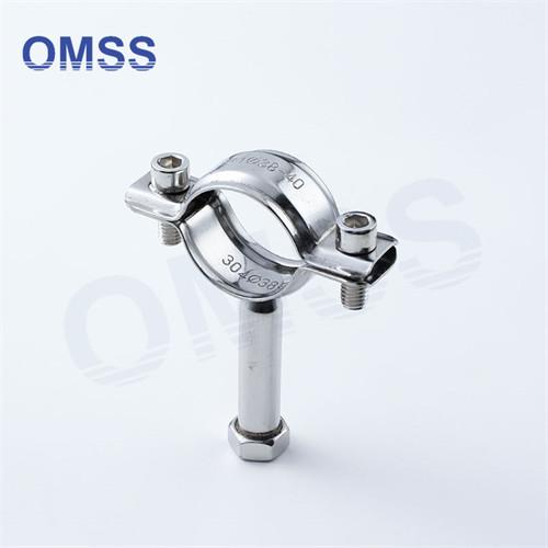 Tri Clover Sanitary Fittings SS304 Stainless Steel Tube Support Sanitary Pipe Clip Hanger