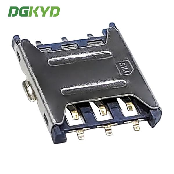 Détenteur de carte NANO-SIM NO-PUSH 1.35H avec pilier adapté aux produits électroniques DGKYDSIM135H6A6A2Y3WSC286