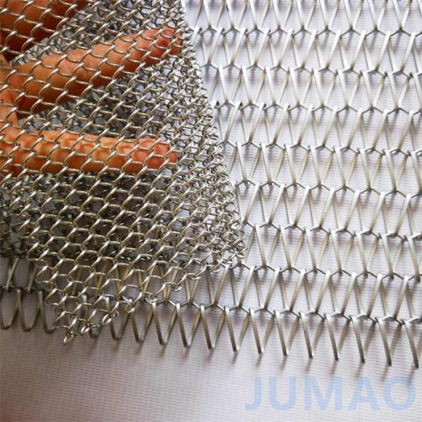 Partition Metal Mesh Curtains Spiral Metal Decorative Mesh