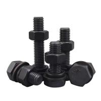 Estrutura de aço parafusos DIN933 10.9S óxido negro grande hexágono para aplicações de resistência