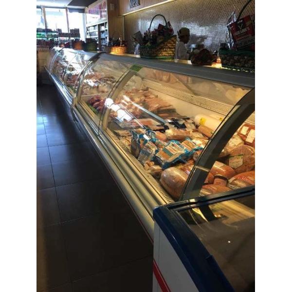 цвет холодильника дисплея 2 ~8 гастрономов свежего мяса ℃ подгонянный динамическим охлаждением