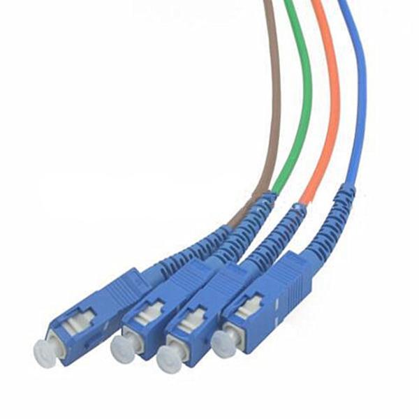 Waterproof Fiber Optic Pigtail Patch Cord 5.0mm Diameter With SC UPC Connector