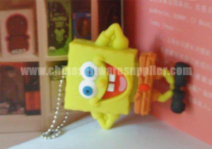 O flash bonito de USB conduz o usb dos desenhos animados de SpongBob