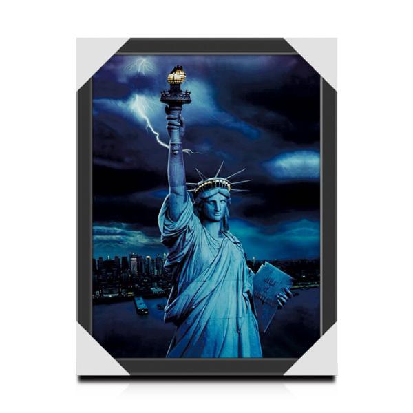 Customized Famous View 3D Lenticular Printing Picture For House Decoration
