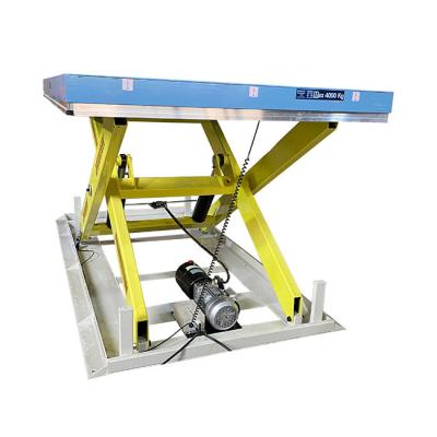 Elevador Max Height hidráulico da tabela de 4 Ton Heavy Duty Electric Scissor 1400mm