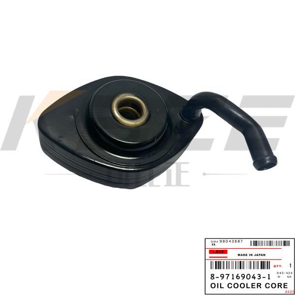 8-97169043-0 ISUZU 4JA1 4JB1 MOTOR 8-97169043-1 Reemplazo del núcleo del enfriador de aceite para DMAX TFR55