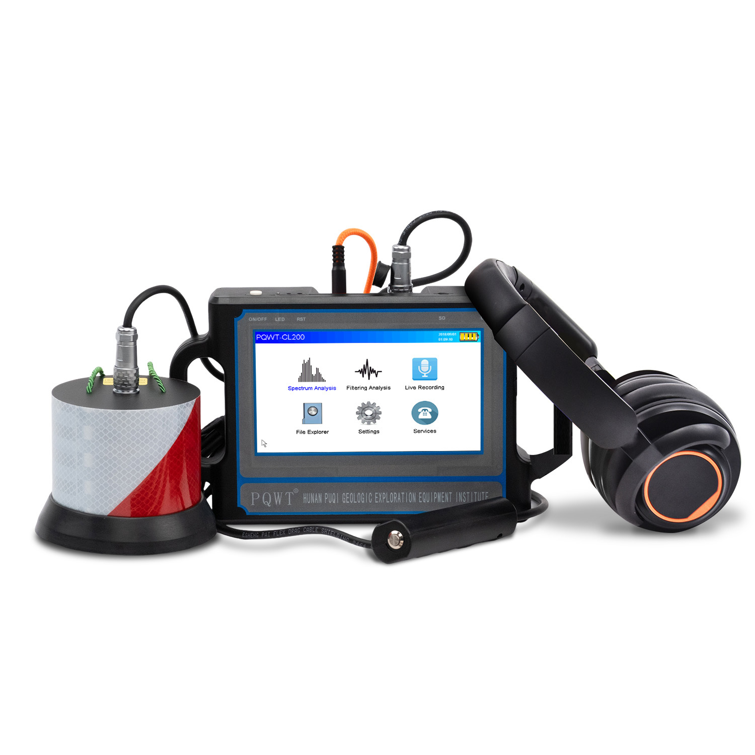 Ультразвуковое оборудование 2M PQWT CL200 4000mAh ядрового детектора утечки воды