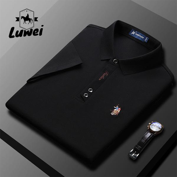 Sublimated Cotton Polo T Shirts Men Knitted Sport Blank Fabric Shirts