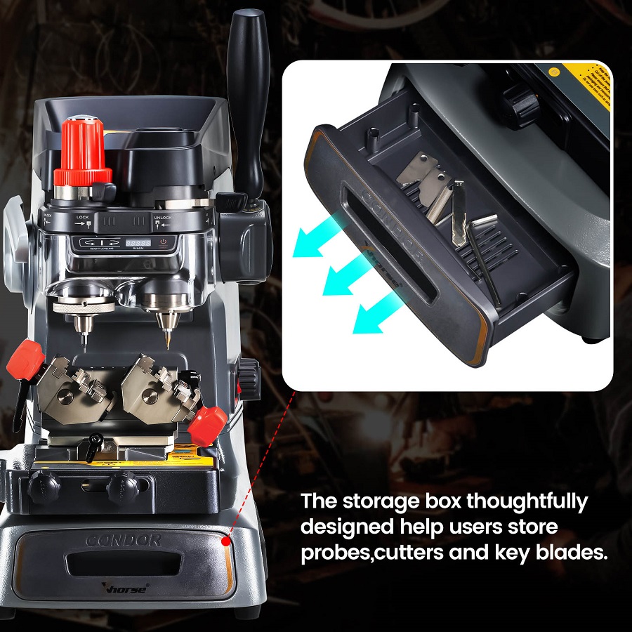 Новый Xhorse Condor XC-002 Pro Ручная ключотрезающая машина без батареи Обновленная версия Condor XC-002