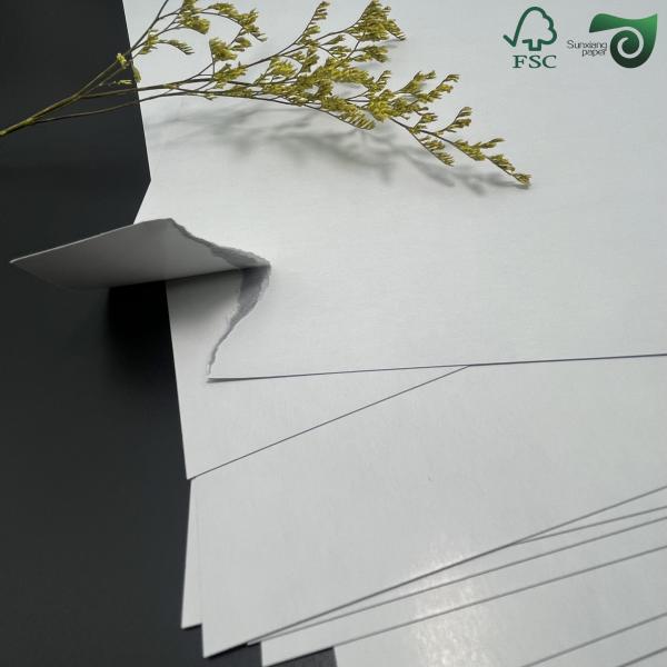 FSC Black Core White Paper Cardboard  290gsm 300gsm  For  Card Making