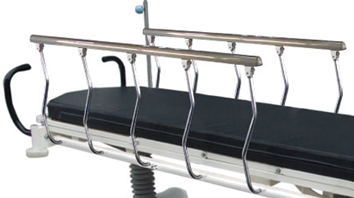Structure hydraulique d'urgence pour le patient, chariot de traction avec rayons X, transparent 250 kg