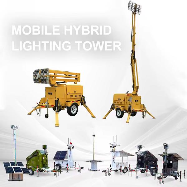 OEM Factory Mobile Lighting Tower Emergency Operations Diesel Light Tower for sale