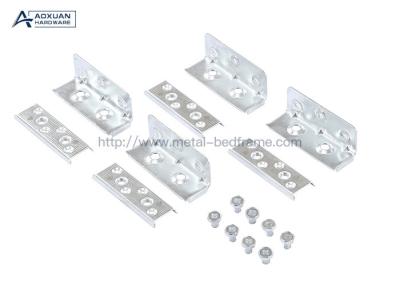 Full Set Inside Heavy Duty Bed Frame Connectors , Galvanized Corner Brace
