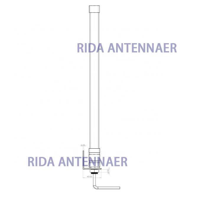 Omni Waterproof Outdoor Fiberglass 5G Antenna High Range AP with 10Meters Cable