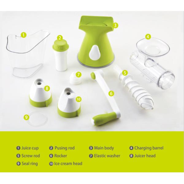 DIY Manual Portable Ice Blender No Oxidation Greatly Healthy For Children