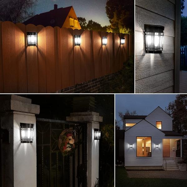 Outdoor Solar Garden Hanging  Light Waterproof Decorative Solar Fence Lamp For Garden Patio Yard