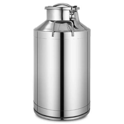 lid type Stainless Steel Milk Container , OEM  Ss Milk Can 50L