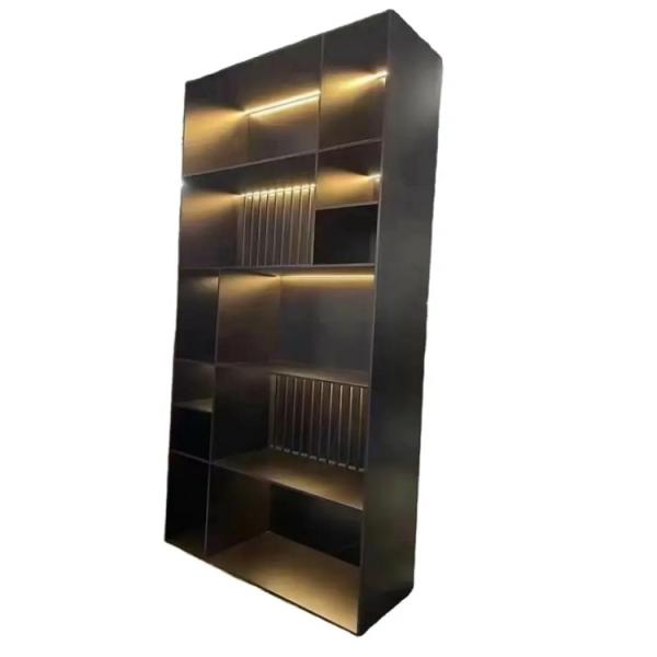 Metal Showcase TV Niche Shelf With Light Living Room Furniture