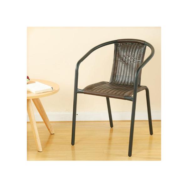Anti Mould Garden Rattan Chair Metal And Wicker Patio Chairs 2.9kg