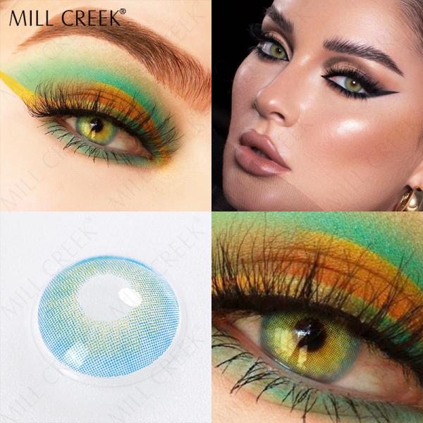 Custom Cosmetic Prescription Husky Blue Eye Contact Lenses