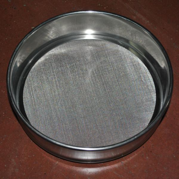 Laboratory Wire Mesh Sieve , 10 30 50 60 80 Micron Stainless Steel Fine Mesh Sieve