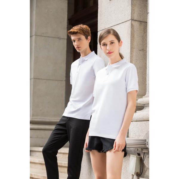 Люди верхнего сегмента уменьшают подходящий ODM футболки поло хлопка SGS никакое Pilling