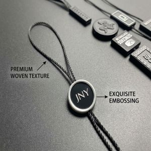 Flexible Garment Swing Tags Black Suitable for Clothing Labels Apparel Identification and Textile Product Customization