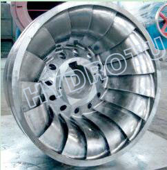 Stainless Steel 0Cr13Ni4Mo Francis Turbine Runner Water Head 20m-300m Hydropower Component