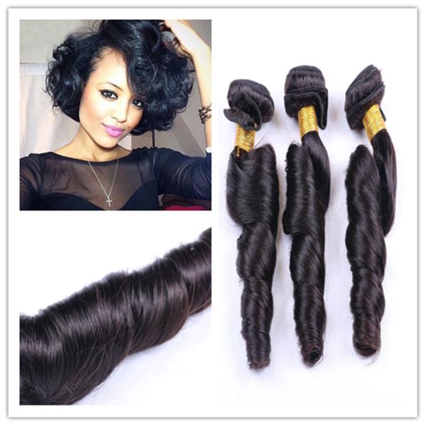 Peruvian Bouncy Fummi Curly 100% Human Hair Remy Hair Extensions