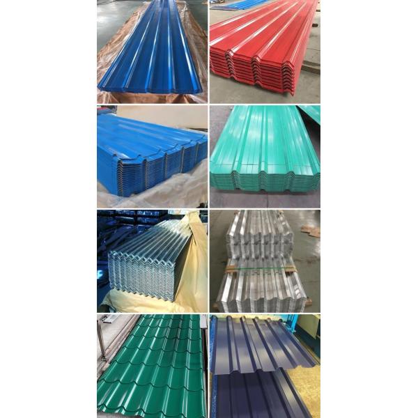 Customized Punching Service Z41-Z60 Coated Corrugated Steel Sheet in Various Colors