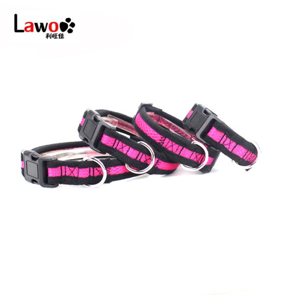 C602 Wholesale Airmesh Adjustable Pet Product Custom Dog Collar Soft
