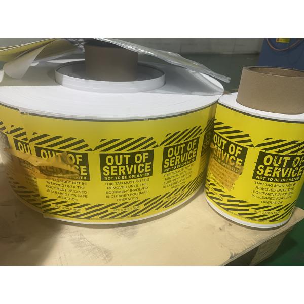 Etiqueta de plástico etiqueta de seguridad de plástico de doble cara de poliéster