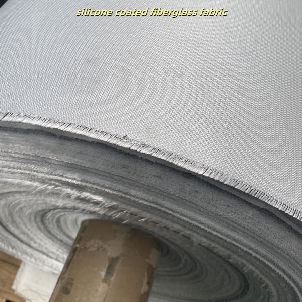Tissu en fibre de verre enduit de silicone, tissu ignifuge résistant à la chaleur