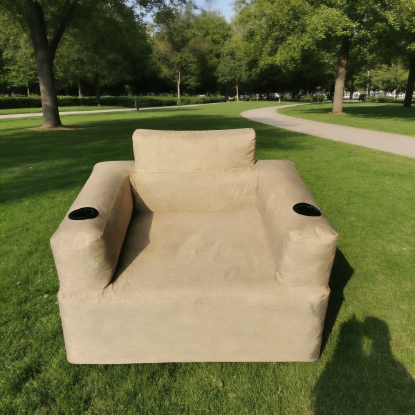 Customizable Auto-Inflatable Sofa - Waterproof Portable Air Sofa for Outdoor Camping and Beach