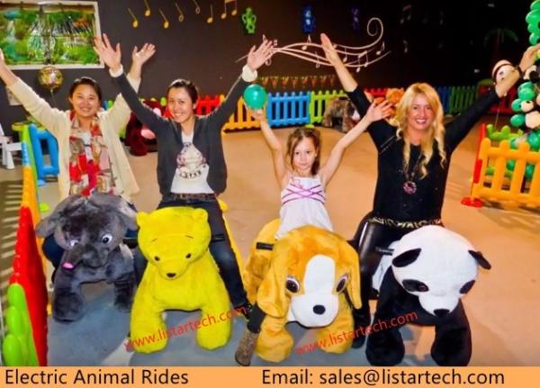 wholesale battery animal ride plush ride on animals from China factory