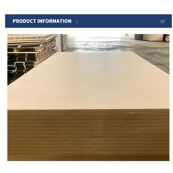 Formaldehyde Emission Standards E1 White Laminated Melamine Faced Wood MDF Board