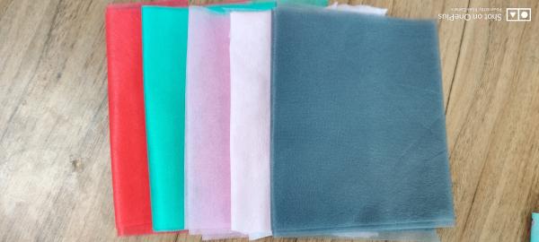 colorful nonwoven fabric for face mask pink/green/red/BLACK/GREY