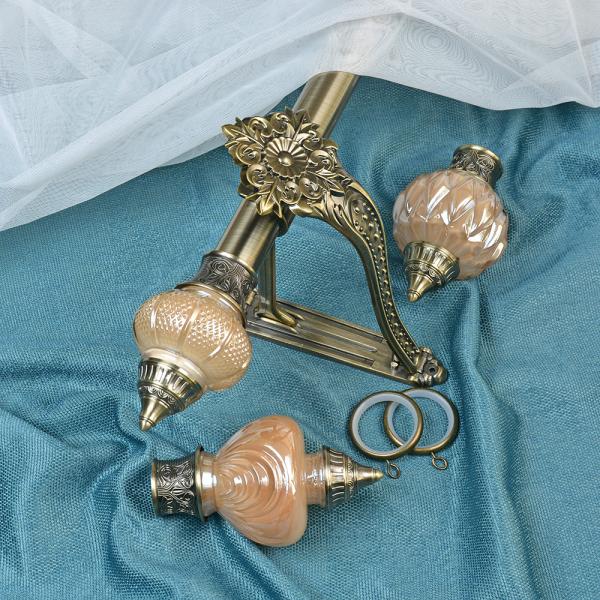 Custom 28mm Pipe Curtain Rod Finial For Hospital Decoration